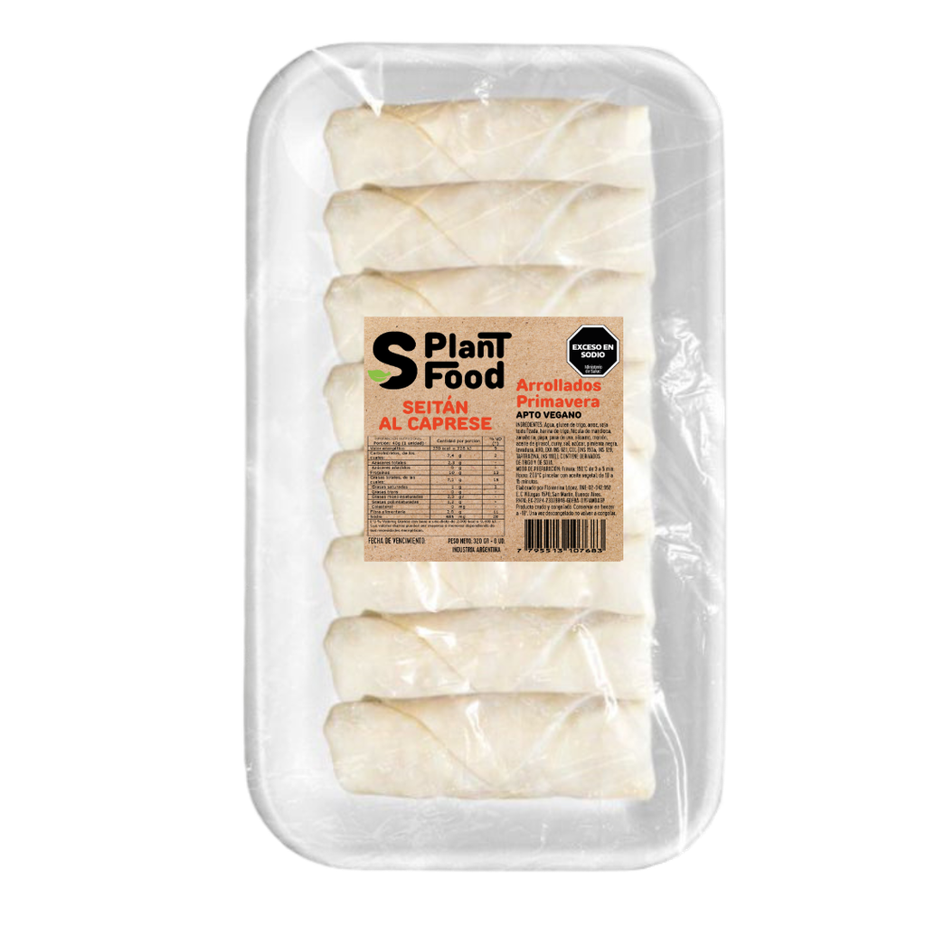 Arrollados primavara Sabor SEITAN AL CAPRESE 8Ud