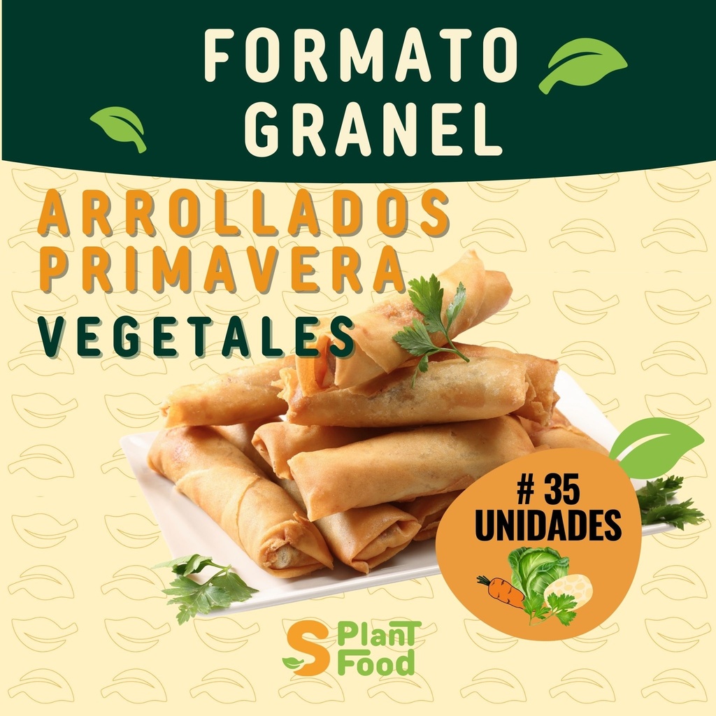 Arrollados primavara de VEGETALES 35Ud