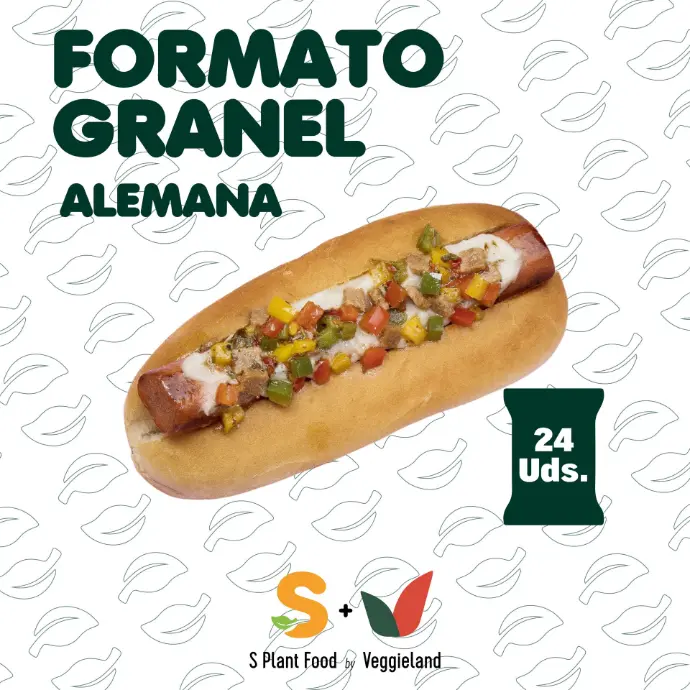 Salchicha Alemana Plant-Based Granel * 24 ud