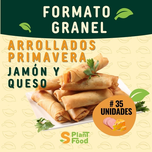 [SPF05] Arrollados primavara Sabor JAMON Y QUESO  35Ud
