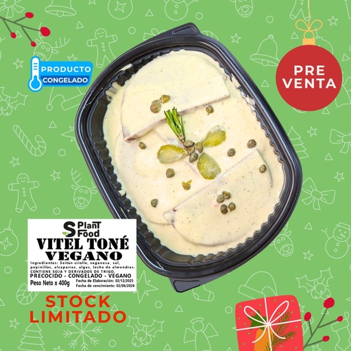 [SPF43] Vitel Toné Vegano. 400g. Congelado. Vegano