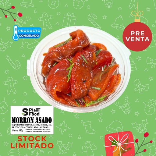 [SPF45] Morrón Asado. 150g. Congelado. Vegano