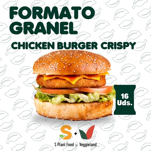 [P1404] CHICKEN BURGER CRISPY PLANT BASED x 16 ud