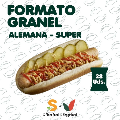 [P1312] Super-Salchicha Alemana Plant-Based Granel x 28ud